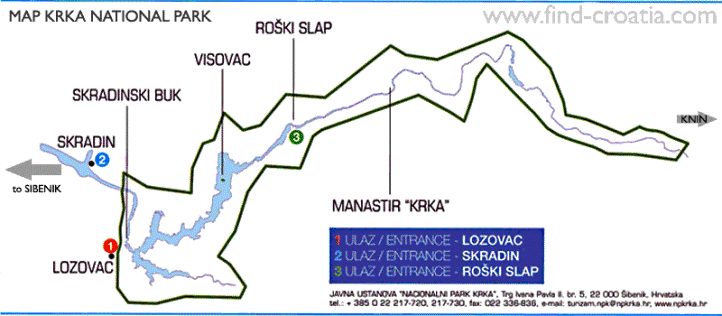 Map Krka National Park1[1] 